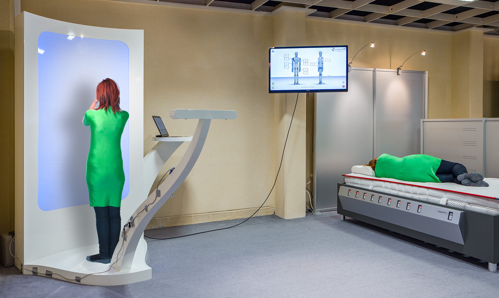 Bodyscanner en rugmeetbed - ergonomisch bed