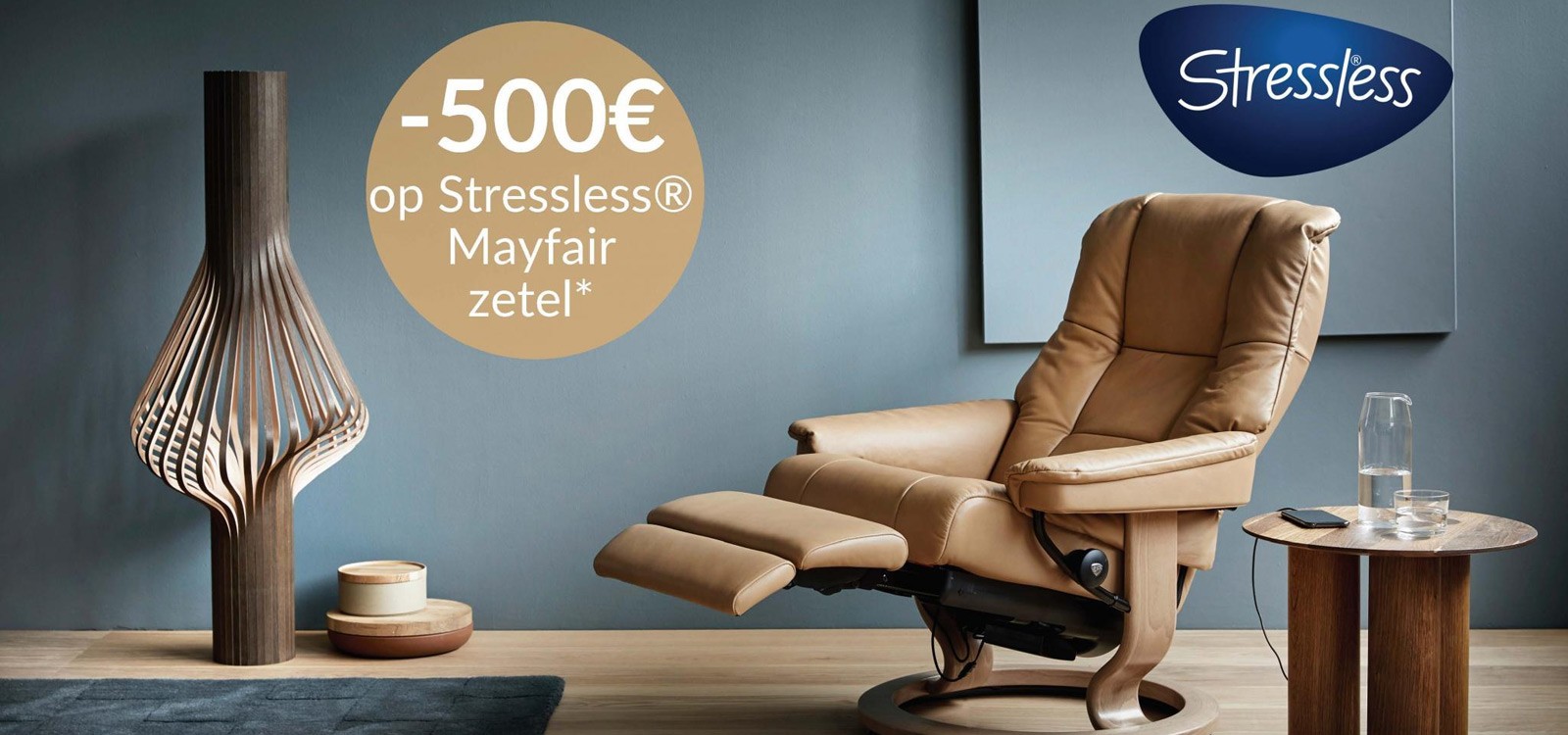 Ongewijzigd geroosterd brood Aanbeveling Stressless Mayfair relax met 500 euro korting | Bedking